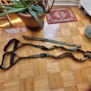 Commando suspension training straps - army green